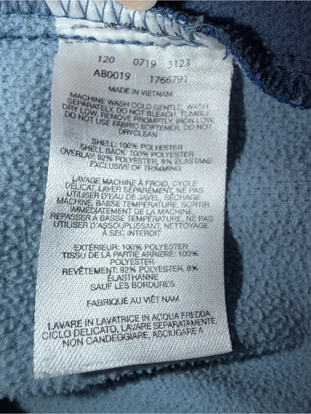 Boys toddler 4T Columbia Blue and Gray Hooded‎ Zip-Up Jacket